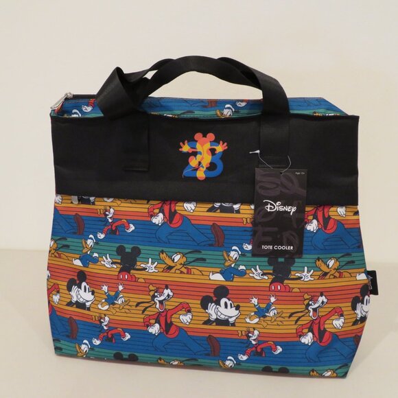 Cooler Bag Large Soft Insulated Tote Mickey Mouse Donald Duck Pluto Picnic Time - Picture 2 of 12